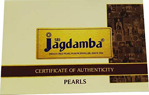 Sri Jagdamba Pearls Dealer 3 String White Pearl Set for Women | Necklace Set for Women and Girls With Certificate of Authenticity