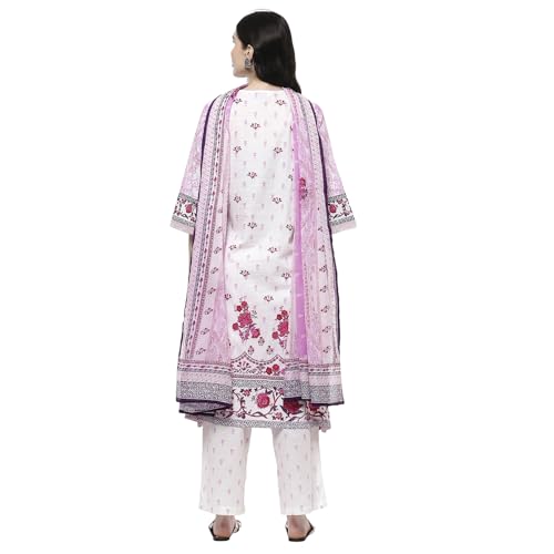 Biba Women's Cotton Kurta Set (SKD10890SS25PNK_Pink
