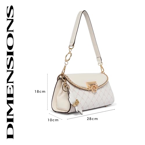 Akiki London Women's Harold 28 Flap Sling Bag with Dog Charm