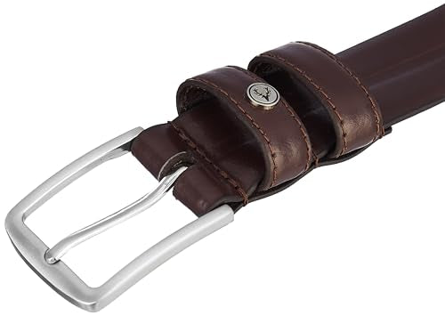 Men Brown Solid Casual Belt