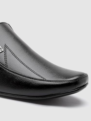 Action Shoes Men's Black Formal Shoes - 9 UK/India (43 EU)(D-63-BLACK)