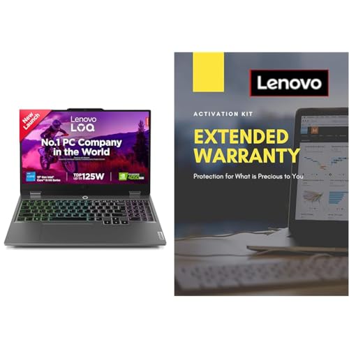 Lenovo LOQ 2024, Intel Core i5-13450HX, 13th Gen, NVIDIA RTX 4050-6GB, 16GB RAM, 512GB SSD, FHD 144Hz, 15.6"/39.6cm 1 Year Extended Warranty with Onsite Service (5WS0K75657)