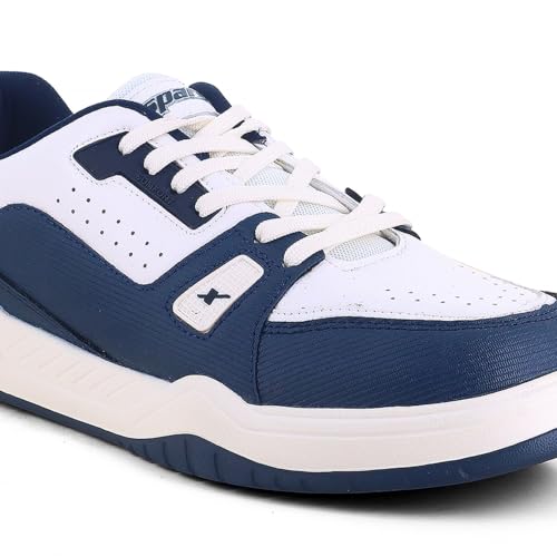 Koburg Men Pearl White Navy Blue Sports Shoes SN0934GPWNB0006
