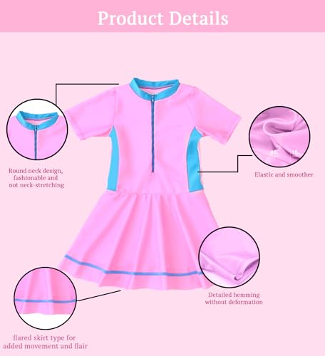 SYGA Cute Swimsuits for Little Princess Baby Girls M-Size Perfect for Girls Age 3-4 Years Old (Pink)