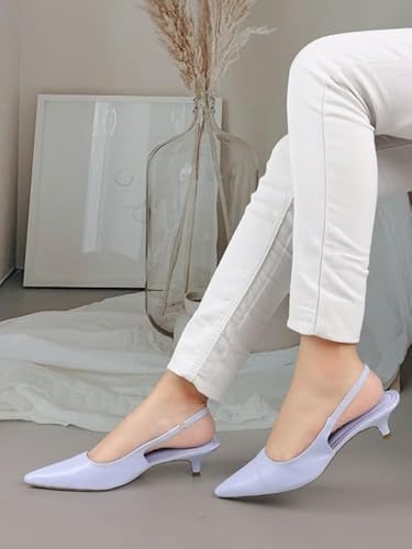 ELLE Women Mule Shoes, Colour-Lavender,Size-UK 3