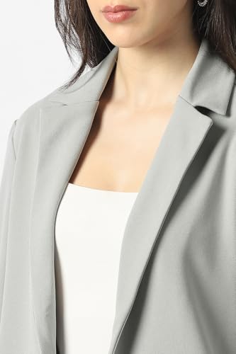 Women Grey Solid Blazer