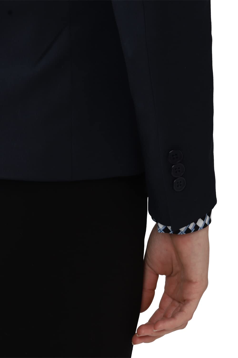 Van Heusen Women's Blazer,Full Sleeves Regular (VWBZCRGBN66997_Navy_S)