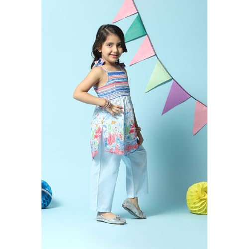 BIBA GIRL PRINTED NARROW KID(KW5284_POWDER BLUE_11)
