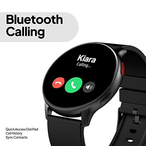 Fire-Boltt Eclipse 1.43" AMOLED Smartwatch, Bluetooth Calling with AI Voice Assistant, 100+ Sports Modes, Curved Full Touch & Calculator