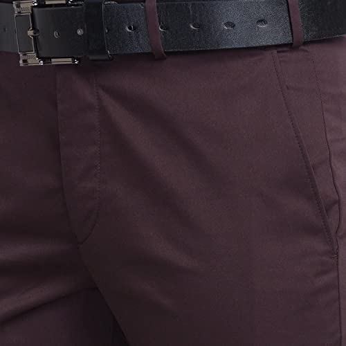 Park Avenue Fancy Brown Trouser (Size: 32)-PMTA07069-O9