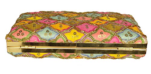 DUCHESS Women Party Box Clutch (Multi)