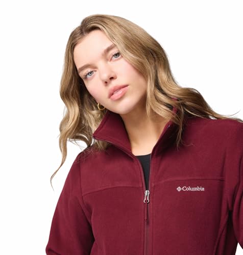 Columbia Women Maroon Fast Trek II Fleece Jacket, 2XL
