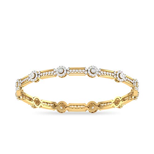 PC Jeweller 14k (585) Yellow Gold and Solitaire Bangle for Women