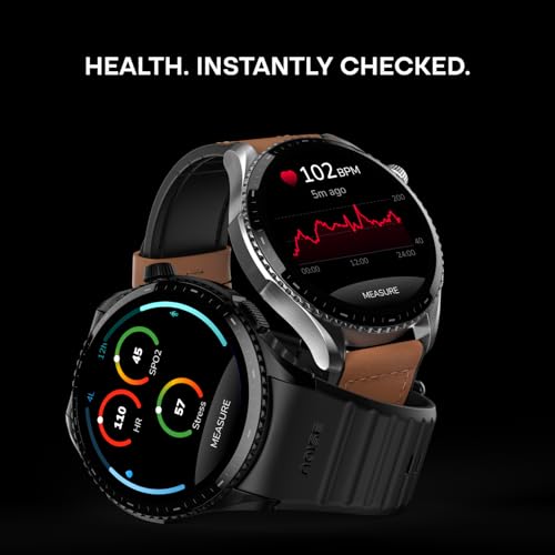 Noise Newly Launched Halo 3 Smart Watch with 1.43” AMOLED Display, 1000 NITS Brightness, Premium Metal Design, Powered by AI Pro, AI Transcription, Morning Briefs, 7-Day Battery (Vintage Blue)