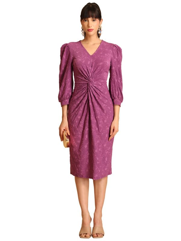 Kazo Adeline Midi Dress Purple