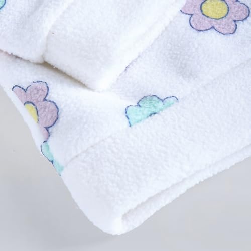Hopscotch Girls Full Sleeves White 2-Pc Floral Pajama Set for Age (6-9 Months)