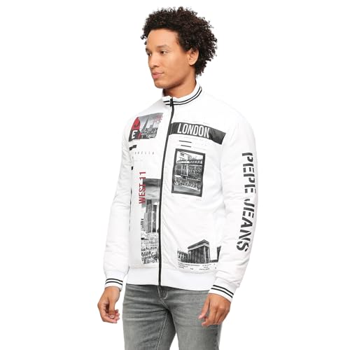 Pepe Jeans Men's A-Line Coat (PM402920_White