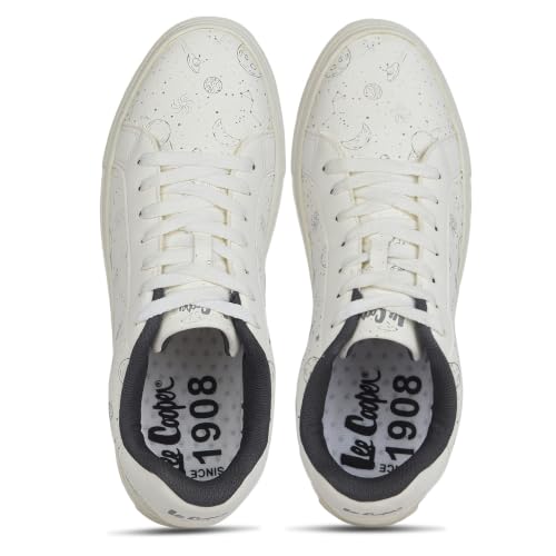 Lee Cooper Men's White Casual Sneakers Shoes