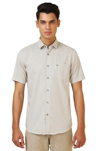 Allen Solly Men Multicolor Print Half Sleeves Casual Shirt Multicolour