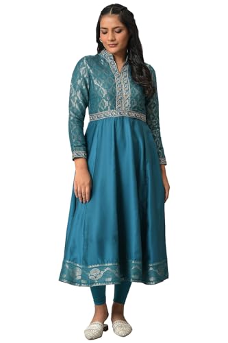 Wishful Women's Rayon Dress (22AUSP11115-312444_Teal