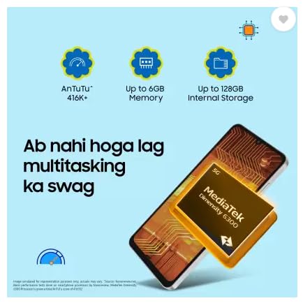 Samsung Galaxy F06 5G, Bahama Blue (4GB, 128GB)