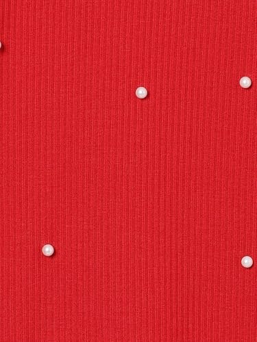 Max Girls Pearl Embellished Top (Red_4-6 Y)