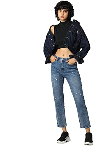 ONLY Straight-Fit Jeans (219894001_Dark Medium Blue Denim_26/32)