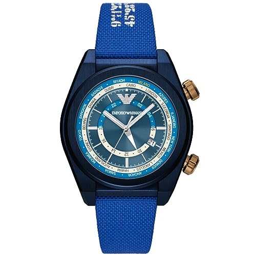 Emporio Armani Blue Quartz Fabric Watch AR11564