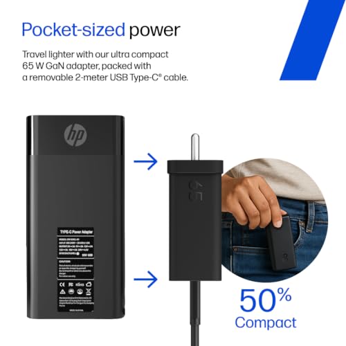 HP Omnibook 3, Snapdragon X Processor 45 Tops (8GB LPDDR5x,512GB SSD) 2K WUXGA, 14''/35.6cm, Win 11, M365*Office 24,Silver,1.42kg, hz0056QU, Lighter mini Charger, FHD IR Camera, Next Gen AI Laptop