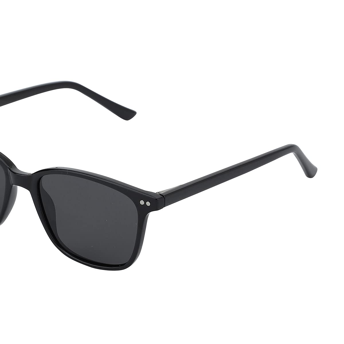Carlton London Unisex Adult Square Grey One Size Casual Summer Wear Polycarbonate Frame Polarised and UV Protected Lens Sunglasses