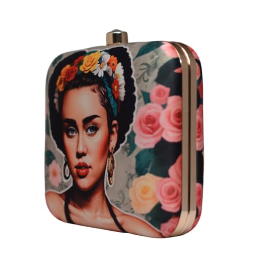 Artklim Miley Cyrus Printed Clutch