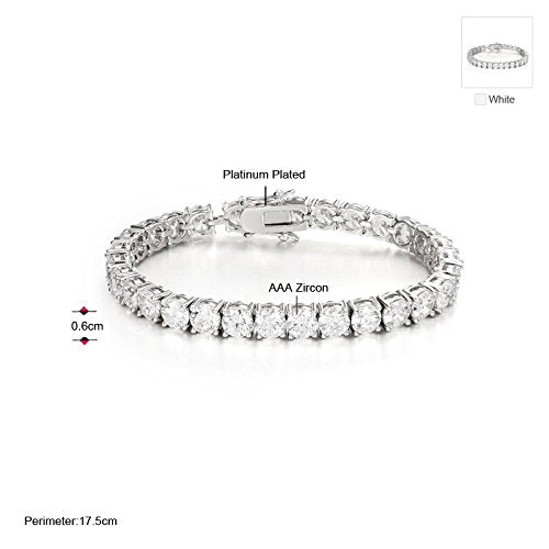 Ananth Jewels Made with Swarovski Zirconia Solitaire Pure Brilliance Bracelet for Women (Metal : Alloy)