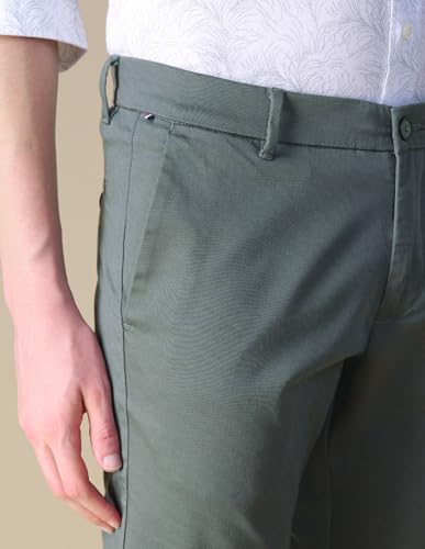 U.S.Polo Association Men's Satin Relaxed Fit Trousers (USTROO1026_Grey_30)