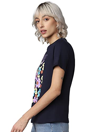 ONLY Regular Fit T-Shirt (124162203_Navy Blazer_XS)