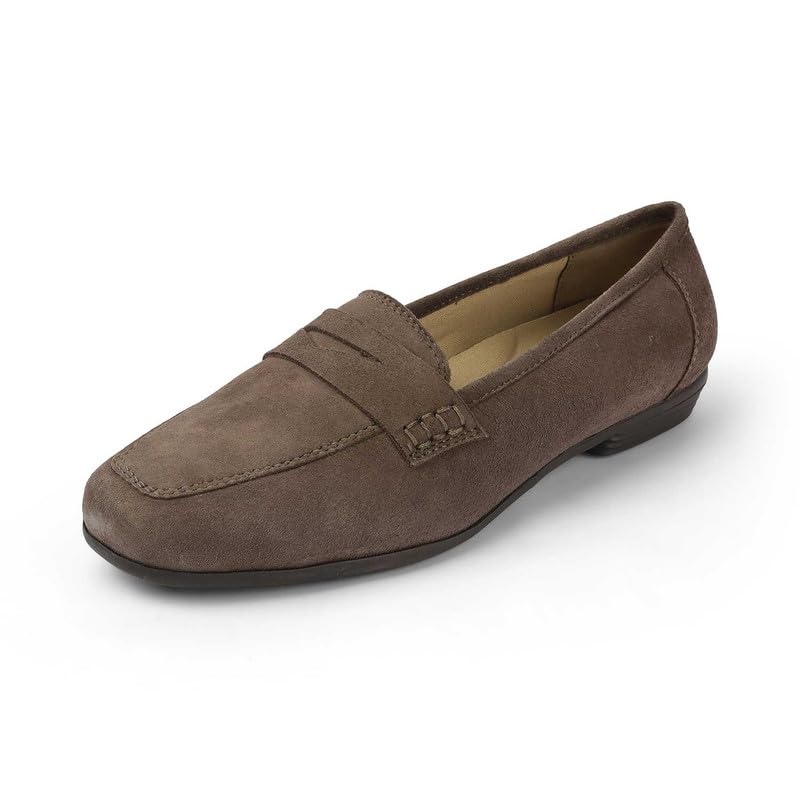 tresmode Suave Brown Women's Casual Loafers | Vegan Friendly Leather | TPR Sole in Size 7 UK / 40 EU