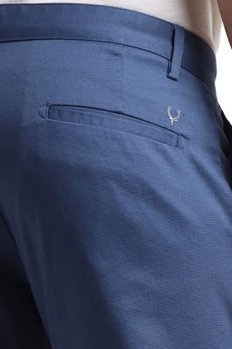 Allen Solly Men's Slim Casual Pants (ASTFQSRFO43304_Blue