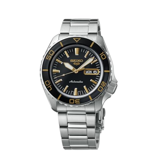 SEIKO Stainless Steel Analog Black Dial Men's Watch-Srpk99K1