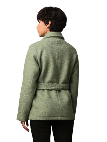 ONLY Women's Regular Fit Green Coat