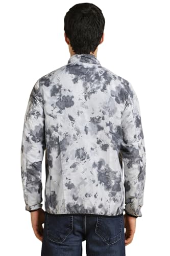 Allen Solly Men White Printed Full Sleeves Casual Jacket