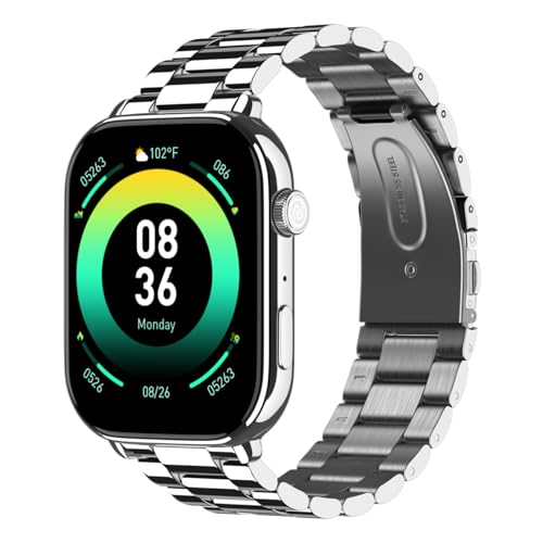 Noise Pulse 4 Max Smart Watch with AI Create (India's 1st Ever with Unlimited Watch Faces), AI Search, 1.96" AMOLED Display, Functional Crown, Premium Metallic Finish, Health Suite (Elite Silver)