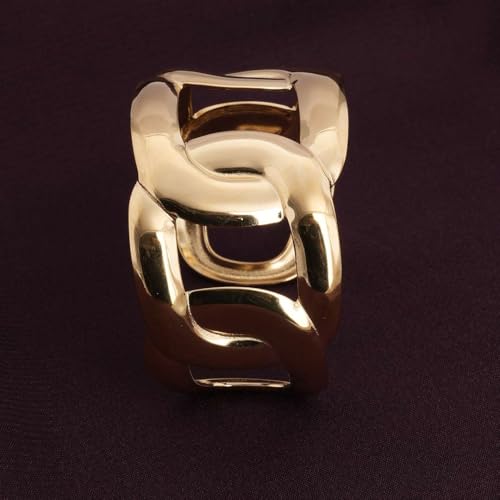 PALMONAS Link Hoops Cuff Bracelet for Women - Gift for Girls & Women | Waterproof & Anti-Tarnish Bracelet