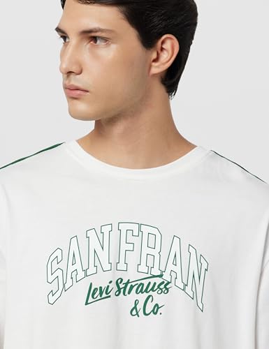 Levi's Men's Printed Relaxed Fit T-Shirt White