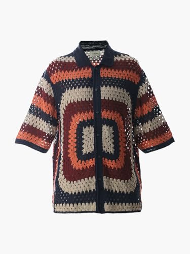 Jack & Jones Men's Oversized Multicolor Shirt