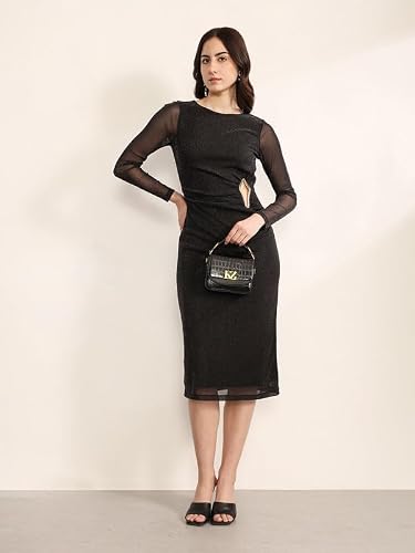 Kazo Anthracite Midi Dress (Black M)