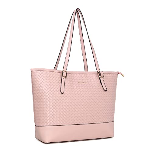 Textured Pink Shoulder Bag