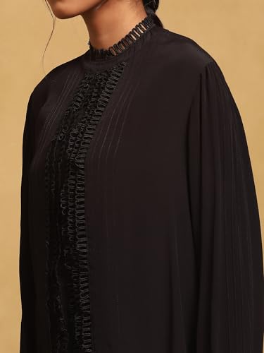 Ritu Kumar Black Full Sleeves Solid Shirt