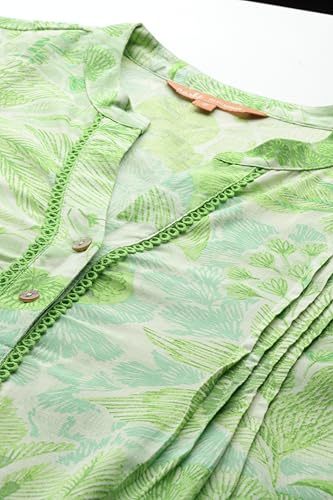 Aarke Ritu Kumar Apple Green Ophellia Kurti with Palazzo Co-Ord Set