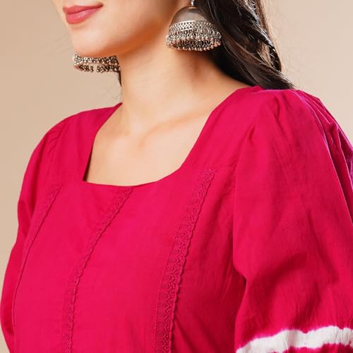 Globus Women Ethnic Dresses (GS567392_Pink_XS)