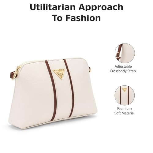 Lavie Signature Women's Mono Georgia Crossbody Sling Bag | Ladies Purse Handbag | Gift For Women