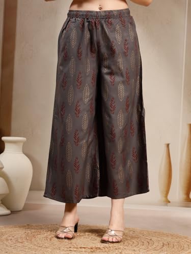 Pistaa's Women's Cotton Solid Readymade Salwar Suit Set (Wine, X-Large)